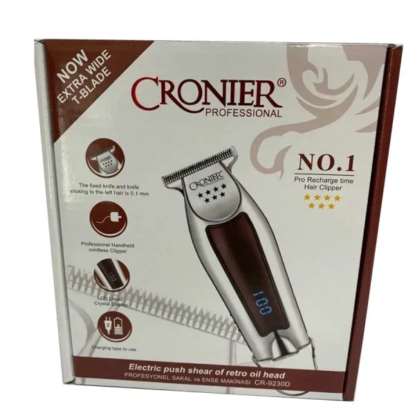 Триммер Cronier Professional CR-9230D (Серебристый)-0
