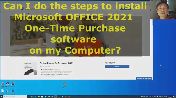 How I installed MICROSOFT OFFICE 2021 One-Time Purchase software on my computer