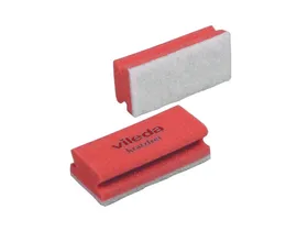 102563 Губка Минимальная жесткость, белый абразив Vileda Professional, красная