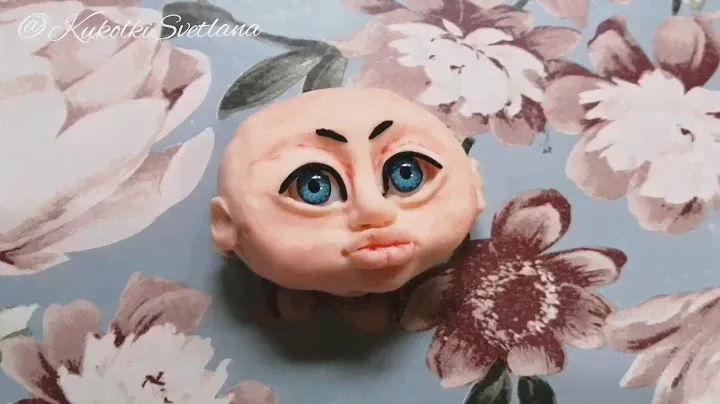 Новое личико для куклы из полимерной глины. Doll polymer clay.