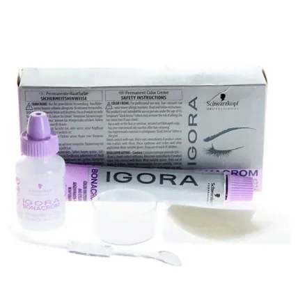 Schwarzkopf Professional Igora Bonacrom - Краска для бровей и ресниц (коричневый), 15+10мл-0