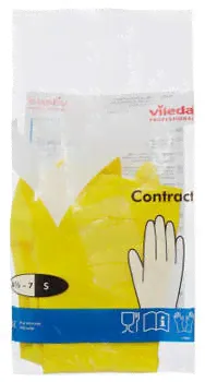 Перчатки VILEDA PROFESSIONAL латексные Контракт S