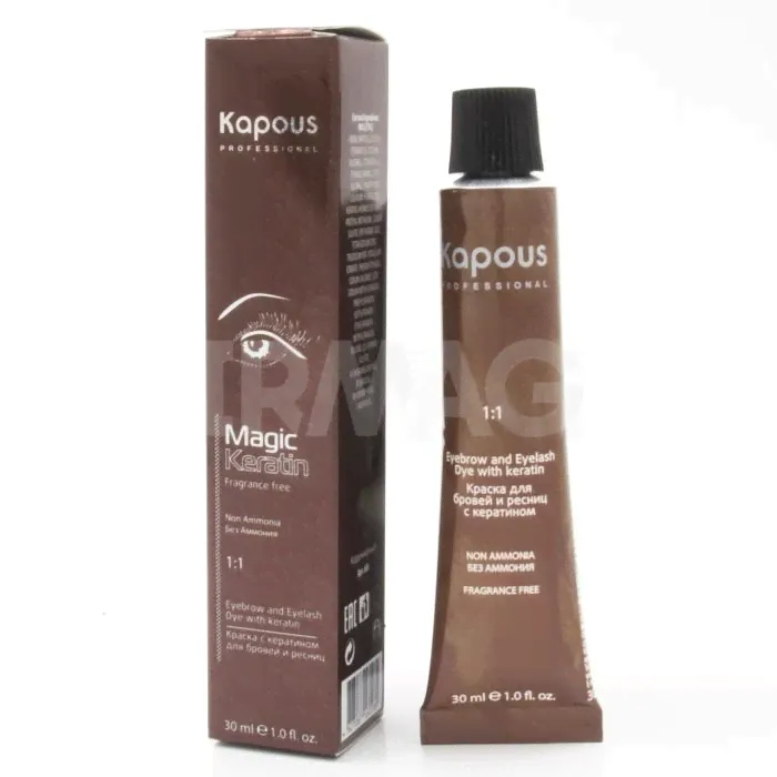 Краска для бровей и ресниц Kapous Professional Magic Keratin (30 мл)
