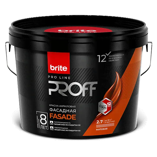 Краска Brite® Professional фасадная матовая-0