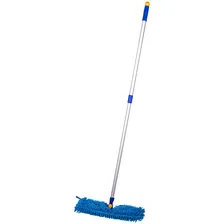 Швабра двусторонняя OfficeClean "Professional", алюм. ручка 75-130см, насадка МОП микрофибра 40см