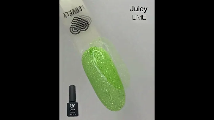 Гель-лак Lovely - JUICY Lime | Со светоотражающими частицами