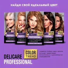 Стойкая крем - краска для волос Delicare Professional Color Trend 7.0 Светло-русый