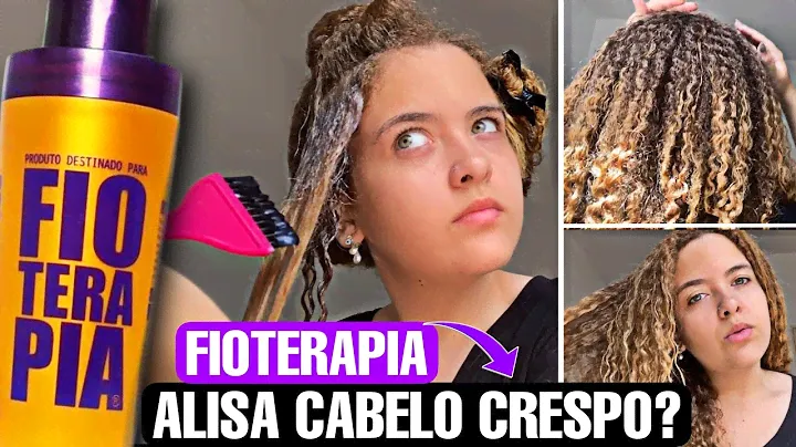 Testando FIOTERAPIA em cabelo CRESPO/CACHEADO - Progressiva da EVERK - Alisa ou NÃO? RESULTADO REAL