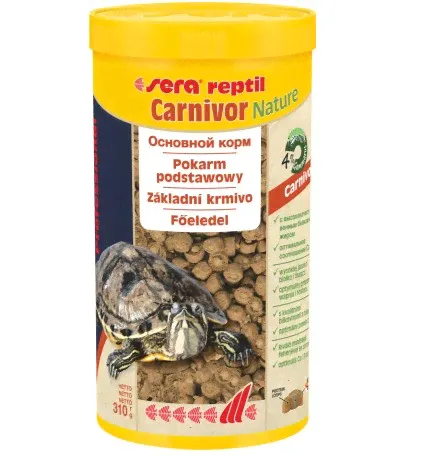 SERA Professional Carnivor 1л Профессиональный корм для водоплавающих черепах и др. плотоядных-0