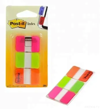 3M™ 686-PGO-RU закладки клейкие усиленные Post-it ® Professional, 25 мм-0