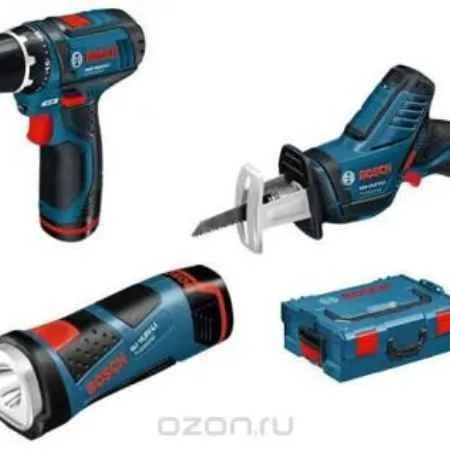 Набор аккумуляторных инструментов Bosch Professional, 3 в 1-0