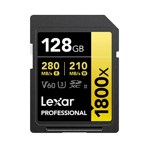 Карта памяти Lexar Professional SDXC 128GB UHS-II U3 V60 R270/W180MB/s (LSD1800128G-BNNNG)