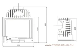 Чугунная топка Tarnava PROFESSIONAL MAX IMAGE 12 КВТ