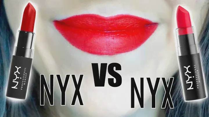 NYX Matte Lipstick VS NYX Velvet Matte Lipstick || Half Half Review & Wear Test