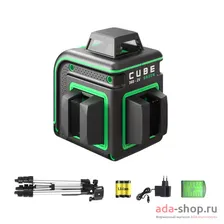 Уровень лазерный ADA CUBE 360 2V GREEN PROFESSIONAL EDITION
