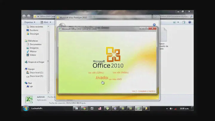Como Instalar Microsoft Office 2010 Professional Plus, Microsft Visio 2010 y Microsoft Project Plus