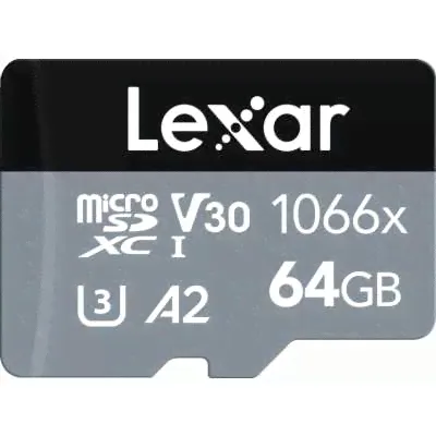 Карта памяти Lexar Professional 1066x microSDXC 64 ГБ (LMS1066064G-BNANG)-0