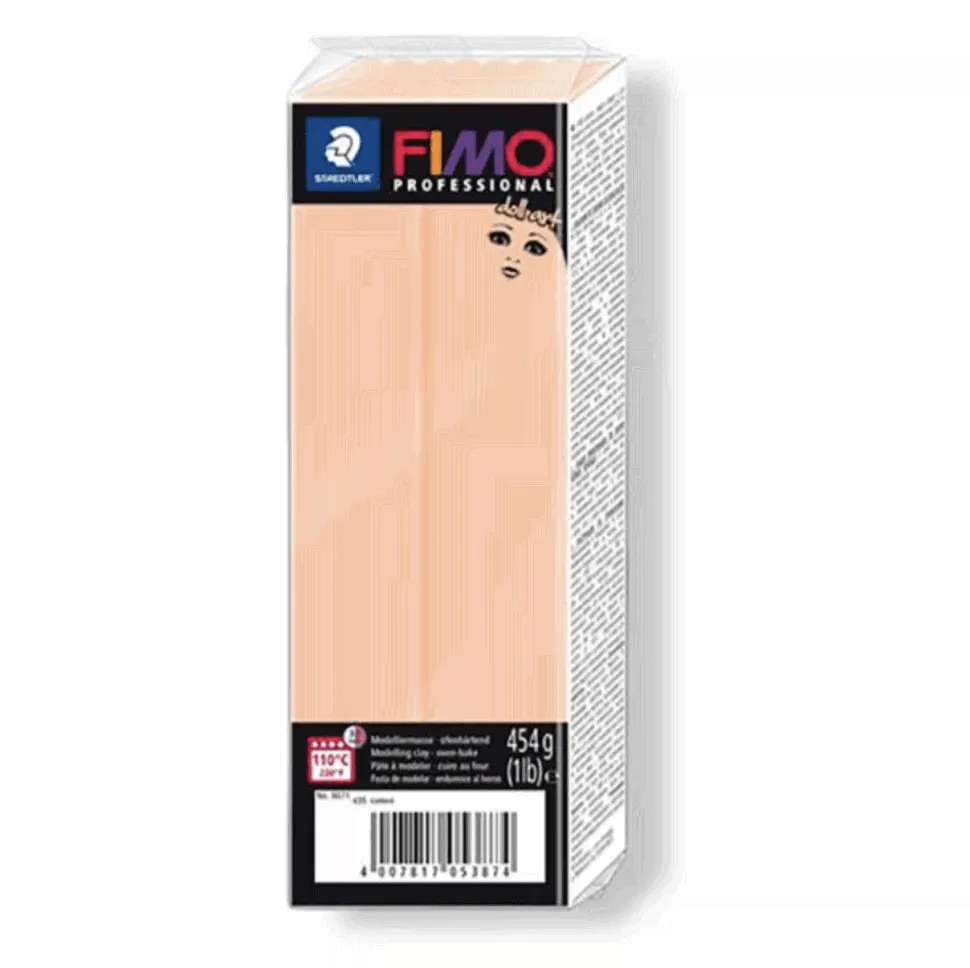 FIMO professional doll art, пластика для изготовления кукол, 454г, непрозрачный песочный-0