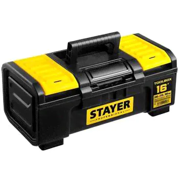 Сумка для инструментов STAYER Ящик для инструмента "TOOLBOX-19" пластиковый, Professional [38167-19]