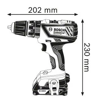 Аккумуляторная ударная дрель-шуруповёрт BOSCH GSB 18-2-LI Plus Professional (6019E7120)-2
