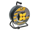 Удлинитель на металлической катушке IEK "Professional" 30м КГ-3х2,5мм 16А IP44 4 роз. с термозащитой