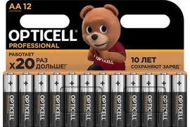 Батарея OPTICELL Professional,AA (LR6), 1.5V, 12 шт