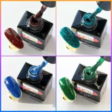 набор гель-лаков 4 шт, коллекция уральские самоцветы - inox nail professional