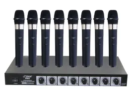 Микрофон New Pyle PDWM8400 8 Mic Professional Handheld VHF Wireless Microphone System