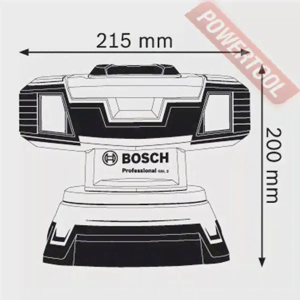 Лазерный уровень построитель плоскостей BOSCH GSL 2 Professional-2