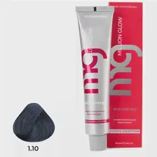 TNL Professional Крем-краска для волос Million glow Silk protein, 1.10 иссиня-черный, 100 мл