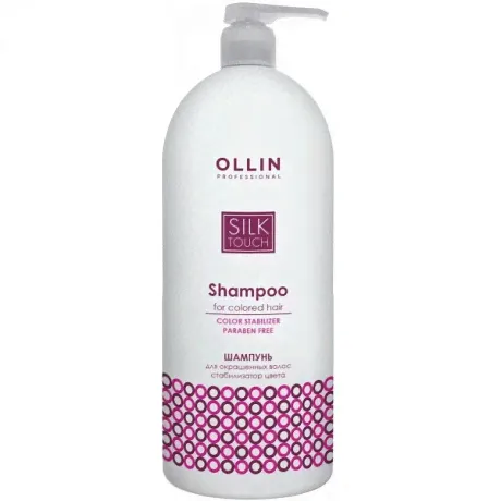 Шампунь для окрашенных волос "Стабилизатор цвета" - Ollin Professional Silk Touch Color Stabilizer Shampoo-0