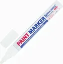 Маркер-краска лаковый (paint marker) 2 мм, БЕЛЫЙ, НИТРО-ОСНОВА, алюминиевый корпус, BRAUBERG PROFESSIONAL PLUS, 151438