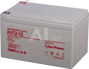 1000527483 Аккумуляторная батарея PS CyberPower RV 12-12 / 12 В 12 Ач Battery CyberPower Professional series RV 12-12, voltage 12V, capacity (discharge 20 h)
