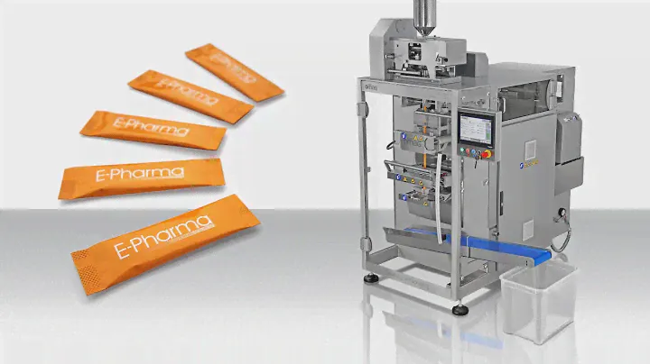 Omag CSJunior: compact intermittent motion packaging machine for stick-pack