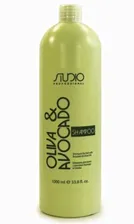 Kapous Шампунь увлажняющий для волос с маслом авокадо и оливы Studio Professional 1л