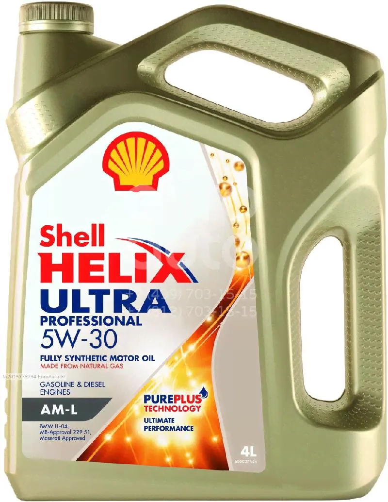 Масло моторное Shell Helix Ultra Professional AG 5W30 синтетическое 4 л-0