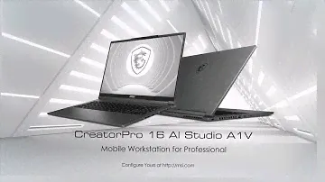CreatorPro 16 AI Studio A1V - Mobile Workstation for Professional | Professional Graphics | MSI