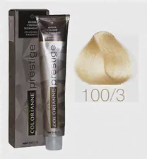 BRELIL PROFESSIONAL , COLORIANNE PRESTIGE, Краска для волос №100/3, суперосветлитель золотистая платина, 100 мл