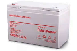 Аккумулятор Battery CyberPower Professional UPS series RV 12200W, voltage 12V, capacity (discharge 20 h) 62Ah, capacity (discharge 10 h) 55.6Ah, max. discharge current (5 sec) 300A, max. charge curren