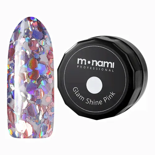 гель-лак monami professional glam shine pink, 5г-0