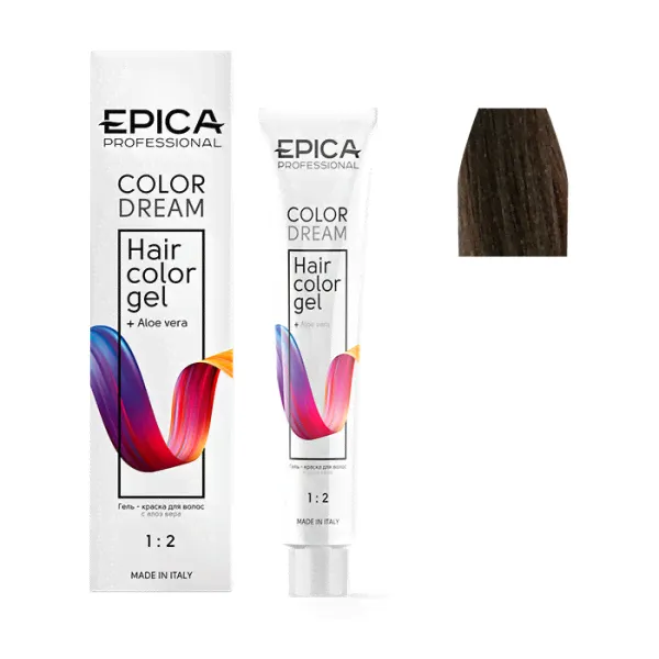 Гель-краска 6.18 COLORDREAM темно-русый пепельно-жемчужный, 100 мл, бренд - Epica Professional, цвет 6.18-0