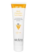 Солнцезащитный увлажняющий крем для лица Multi Protection Sun Cream SPF 30, 100 ARAVIA Professional