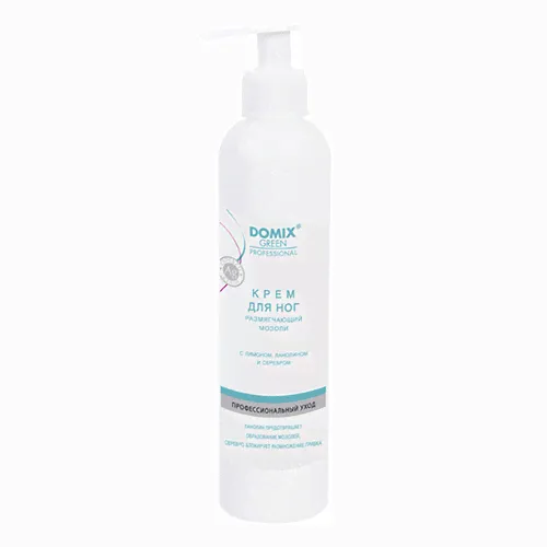 Domix Green Professional Крем для ног, размягчающий мозоли с лимоном, ланолином и серебром Foot Cream 250мл