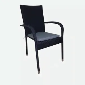 METRO PROFESSIONAL Кресло искусственный ротанг сталь, 94 x 63.5 x 55.7см Вьетнам-0