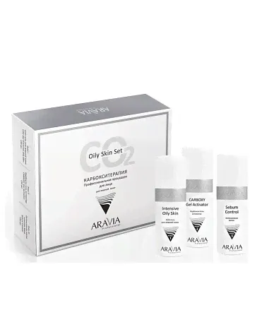 Набор карбокситерапии CO2 Oily Skin Set для жирной кожи лица, ARAVIA Professional-1