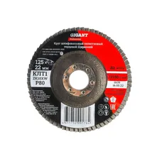 Круг лепестковый Professional 125х22.2 мм, P80, цирконий Gigant GNT-P80