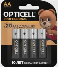 AA Батарейка OPTICELL Professional LR6, 4 шт.