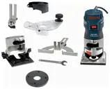 Кромочный (триммер) фрезер BOSCH GKF 600 Professional + оснастка, 600 Вт