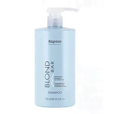 Шампунь освежающий для волос оттенков блонд Blond Bar Kapous Professional 750 мл